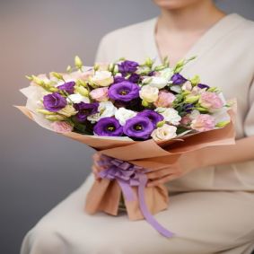 Karışık Lisiyantus Buket